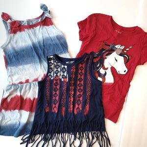 Red White + Blue Fourth of July Bundle Tank Dress